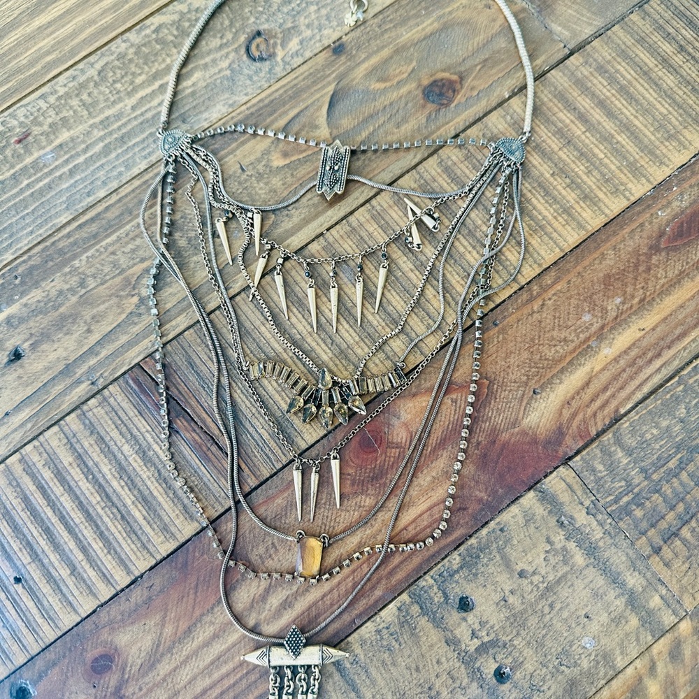 Lucky Brand Layered Necklace in Gold